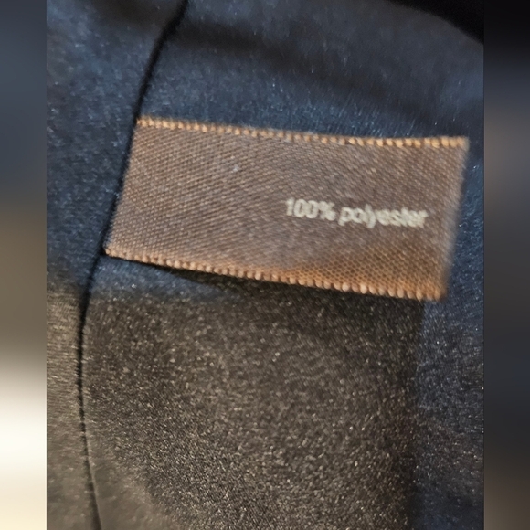 The Limited - Sleeveless Semi-Sheer Blue & Black Abtract Print Dress​​​​​ - Picture 9 of 10